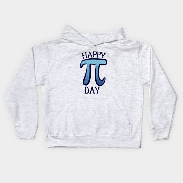 Happy Pi Day Kids Hoodie by bubbsnugg